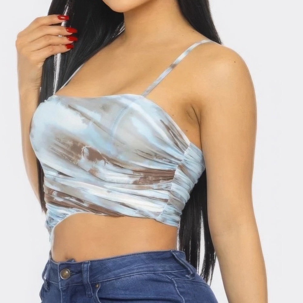 Mesh Print Top - Picture 3 of 5